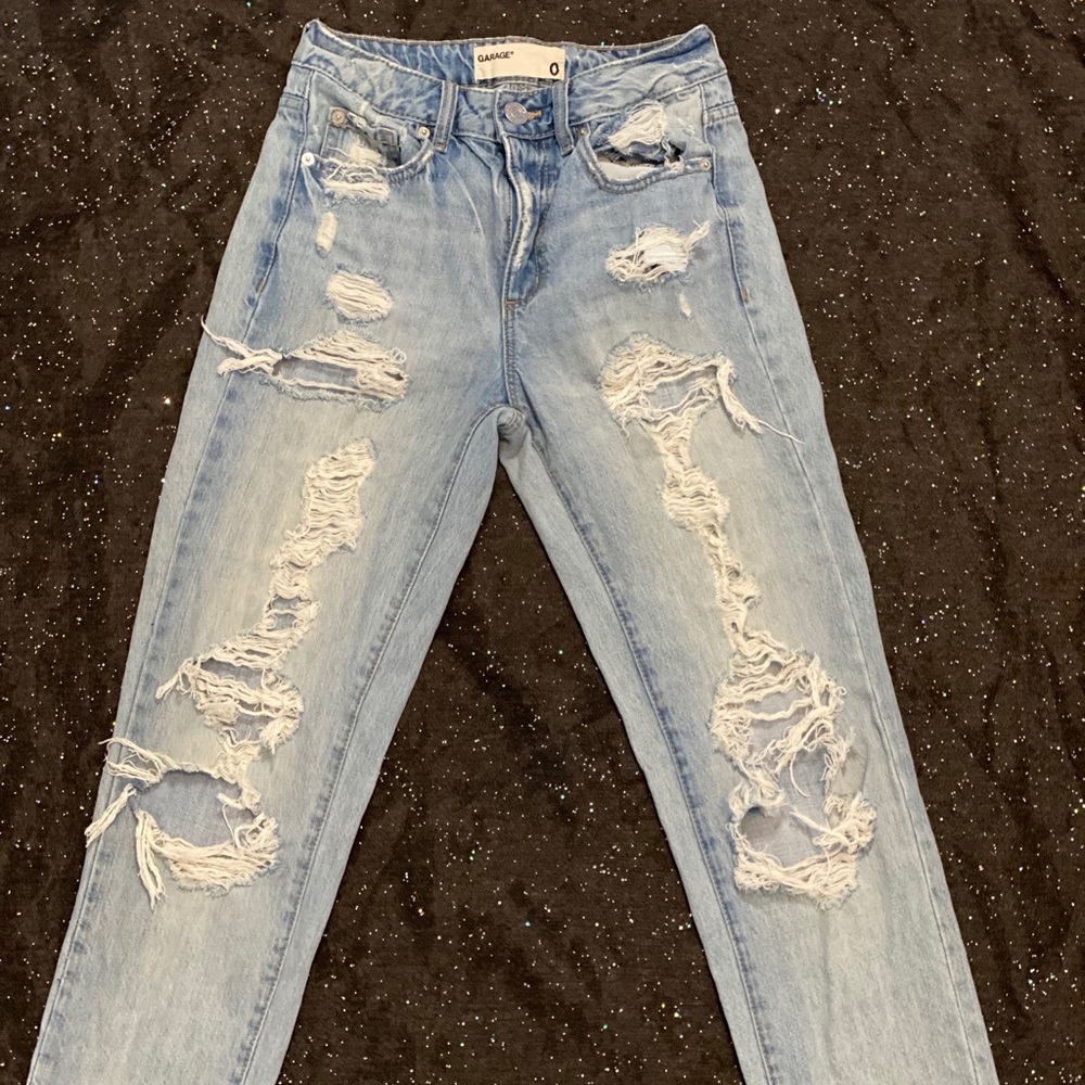 Garage Clothing Ripped Mom Jeans